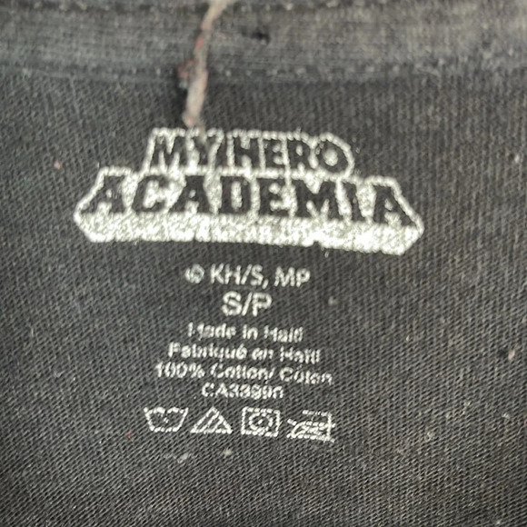 My Hero Academia Manga Series Graphic TShirt Black Crewneck Short Sleeve Izuku S - Picture 7 of 9
